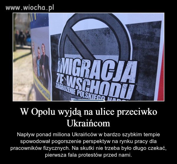 Protesty przeciw imigracji ze wschodu.