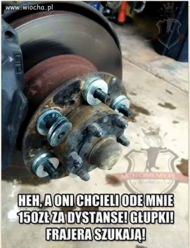 Dystanse do kół