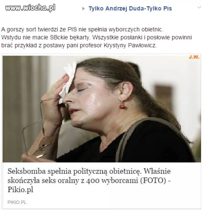 A na końcu facebooka... 