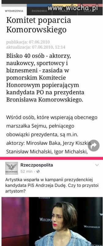 Podwójne standardy.