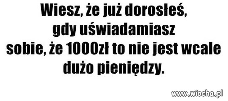 Dorosłość.