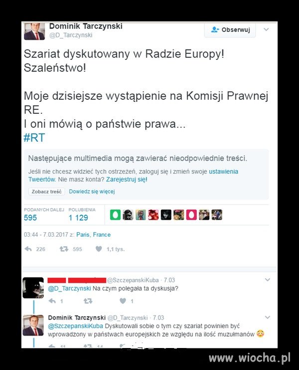 RE chce wprowadzić prawo szariatu w Europie.