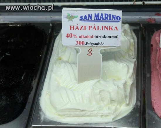 Lody o smaku bimbru