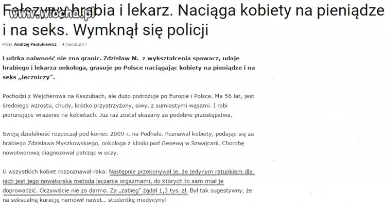 Naiwność ludzka nie zna granic.