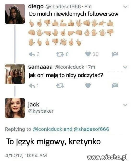 Wiadomość do niewidomych