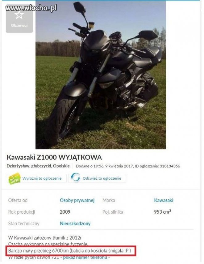 Babcia śmigała.