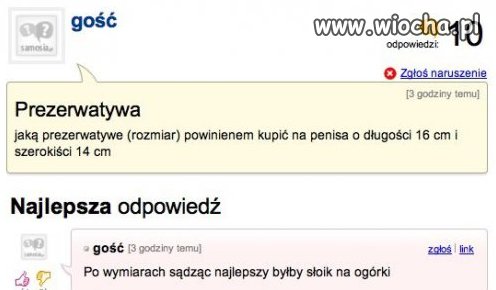 Takie pytanie