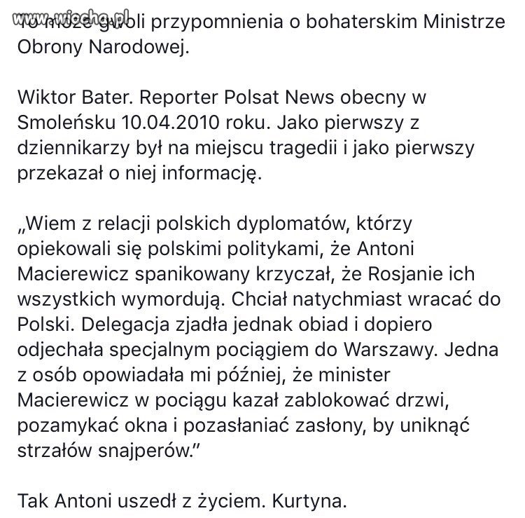 Bohaterskie czyny Pana Ministra 