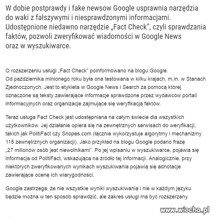 No w końcu, może to ograniczy kłamstwa