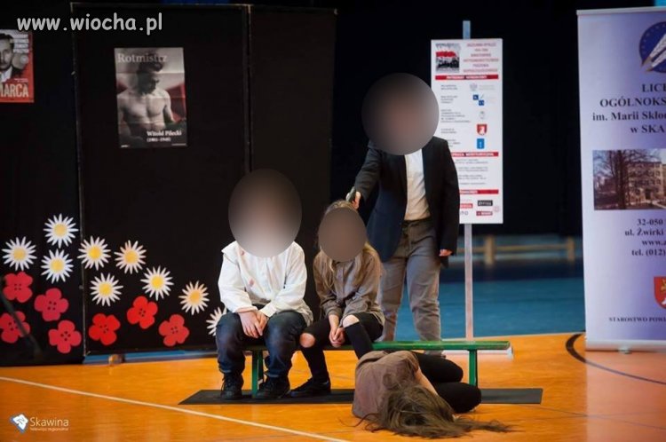 Inscenizacja egzekucji żołnierzy wyklętych 