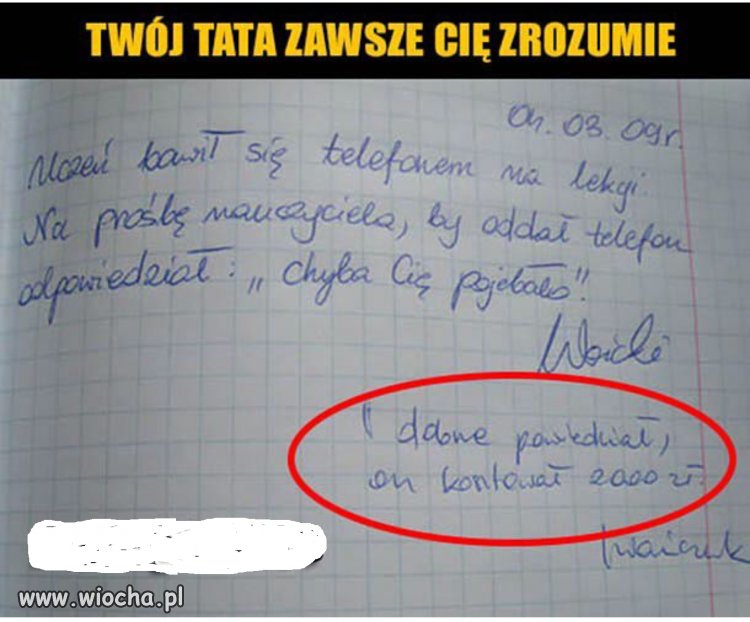 Telefon na lekcji