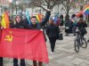 Komunistyczne symbole na łódzkim Marszu Równości.