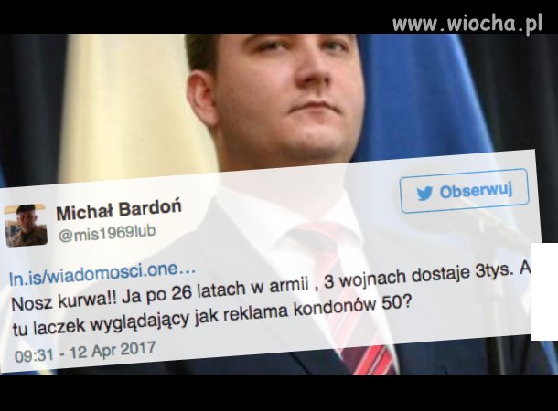 Zasłużonemu wojskowemu puściły nerwy