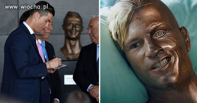 Nowa statuetka Kristjano na jednym z lotnisk