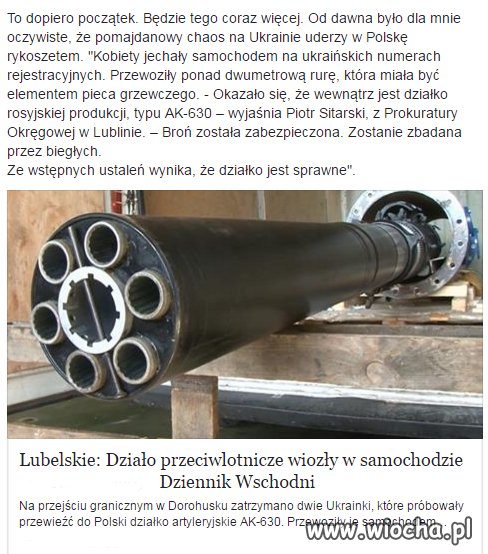 W jednej ze wstawek pisałem,że ukraince