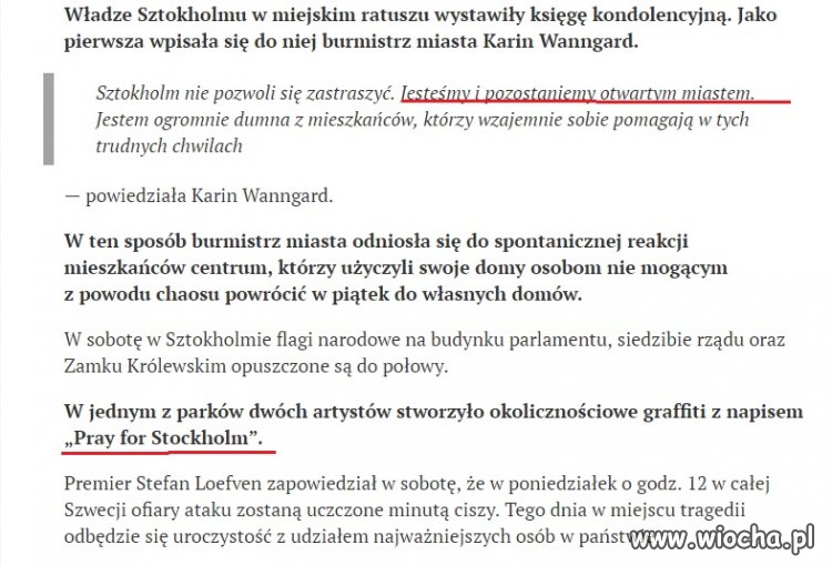 "Pozostaniemy otwartym miastem" 