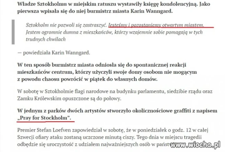 "Pozostaniemy otwartym miastem" 