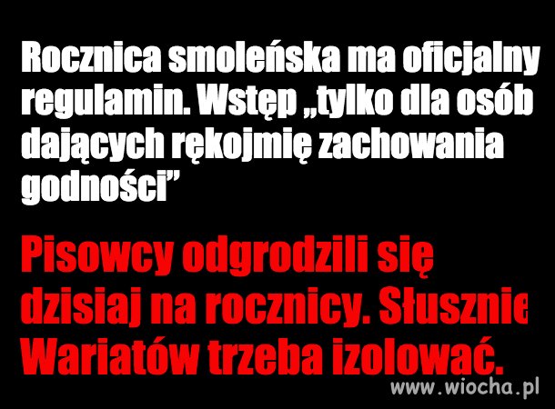 Wariatów trzeba izolować.
