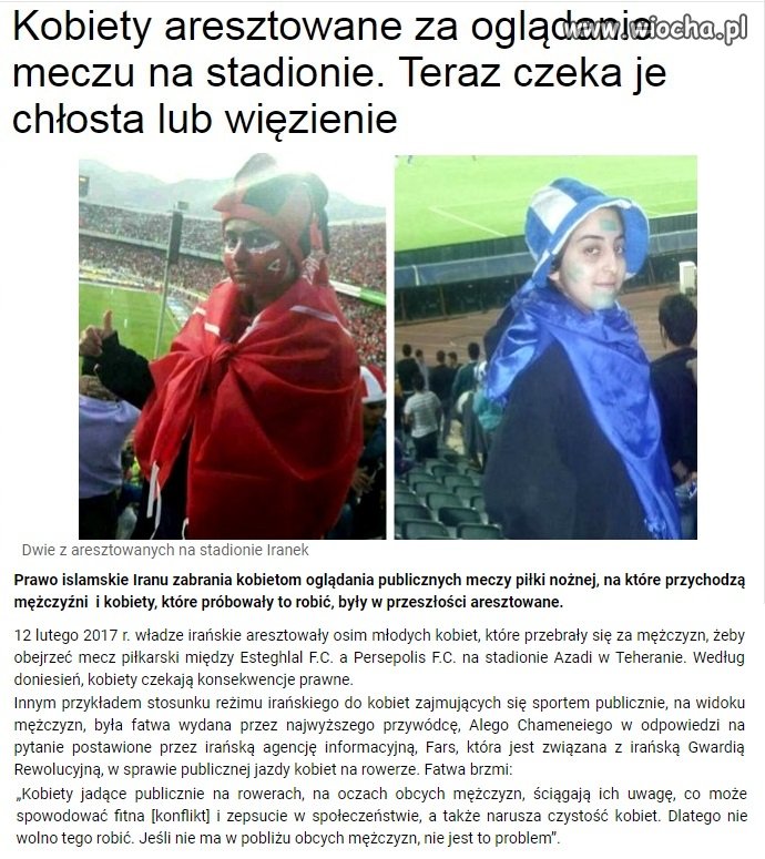 W ramach obrony honoru kobiet  