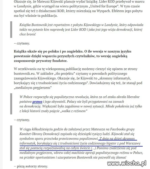 Lider KOD-u wydaje książkę! 
