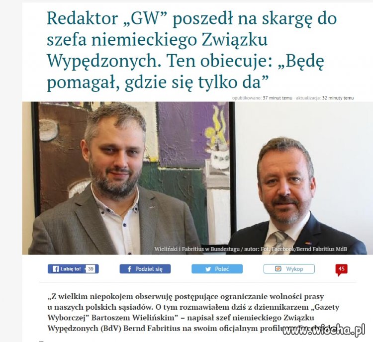GW powinno przenieść się do Niemiec 