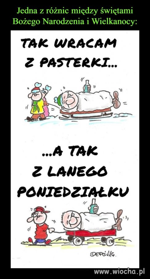 Z cyklu o wyższości Wielkanocy nad Bożym Narodzeniem 