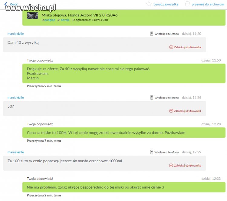 Negocjacje olx