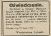 Przedwojenne banowanie 