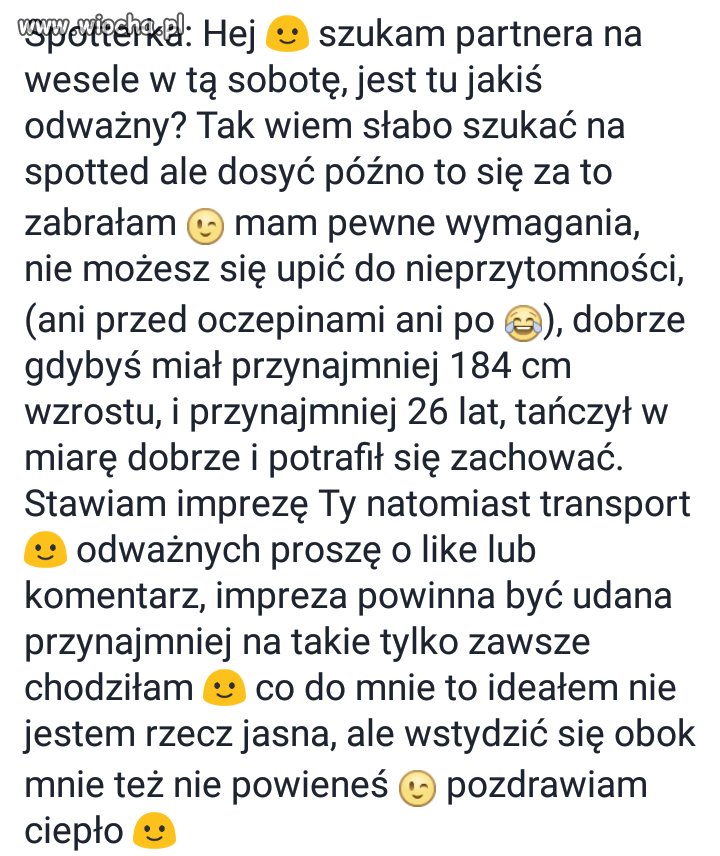 Ktos miał by ochotę?