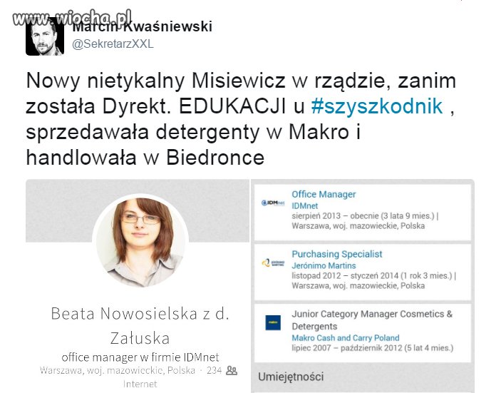 W imię kariery hahaha 