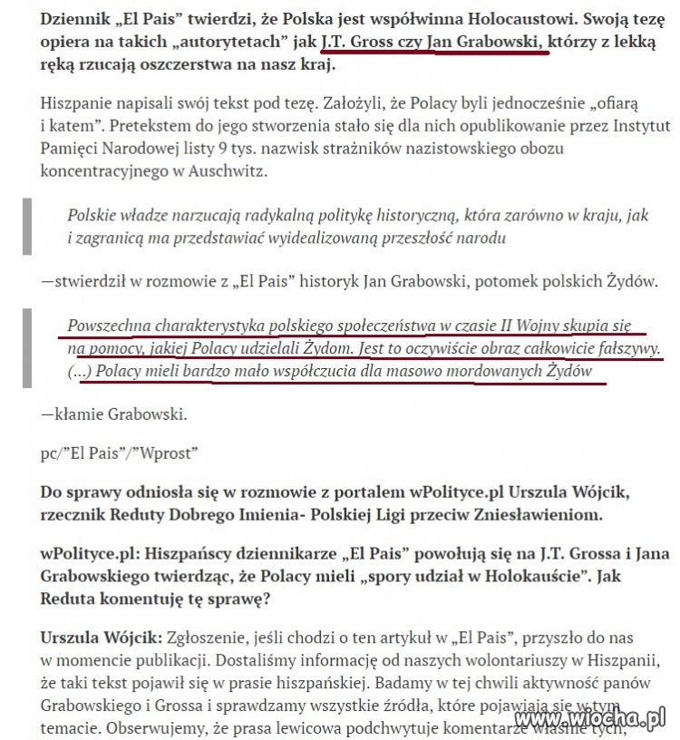 "Polacy mieli mało współczucia dla Żydów" 