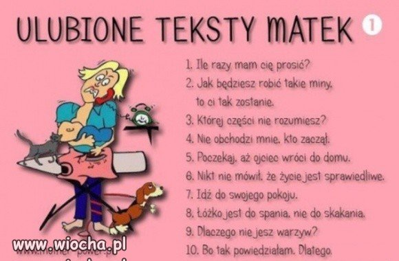 Słowa matki bezcenne 