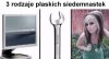 Trzy rodzaje płaskich siedemnastek.
