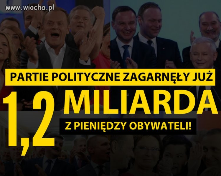  Partie prześcigają się w wydzieraniu pieniędzy 