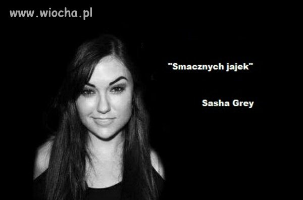 Życzenia od Sashy.