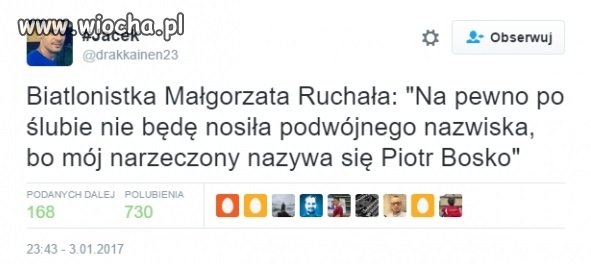 No i jakie śliczne nazwisko