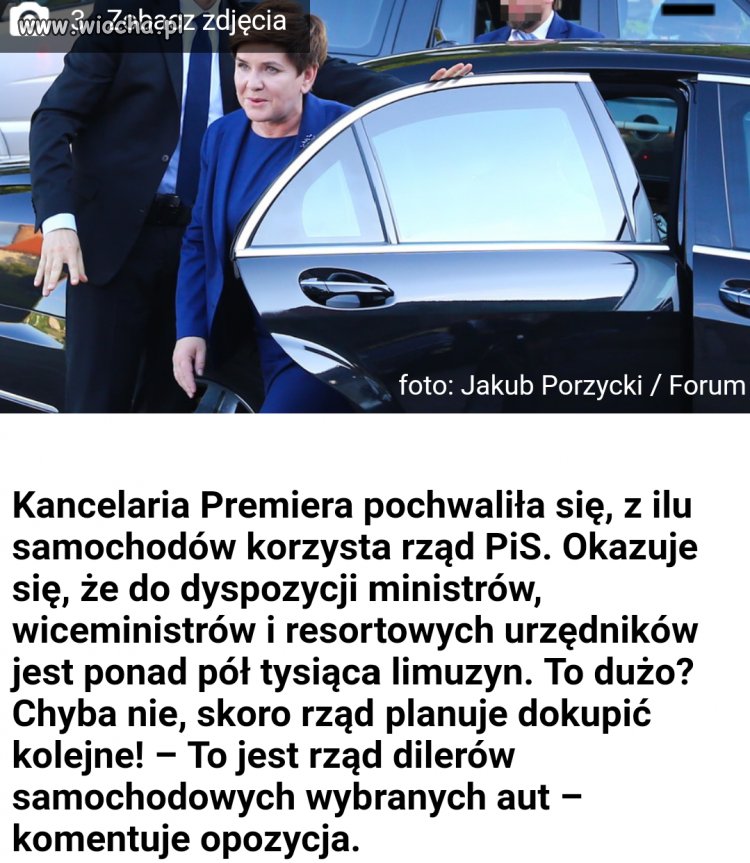 258 nowych samochodów dla rządu 