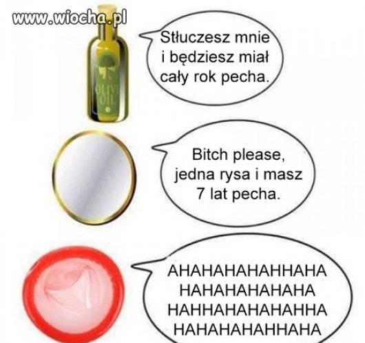 Różne rodzaje pecha