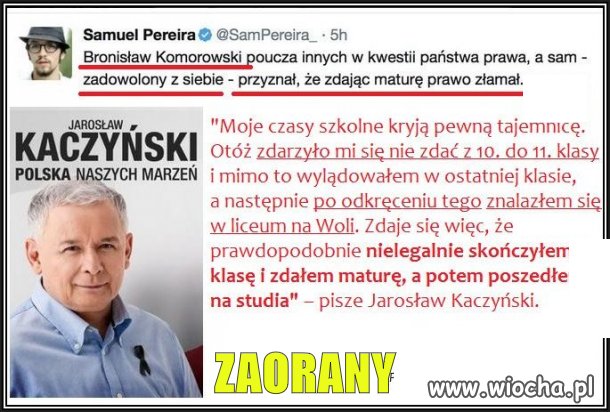 ''Dziennikarz'' chciał dokopać prezydentowi 