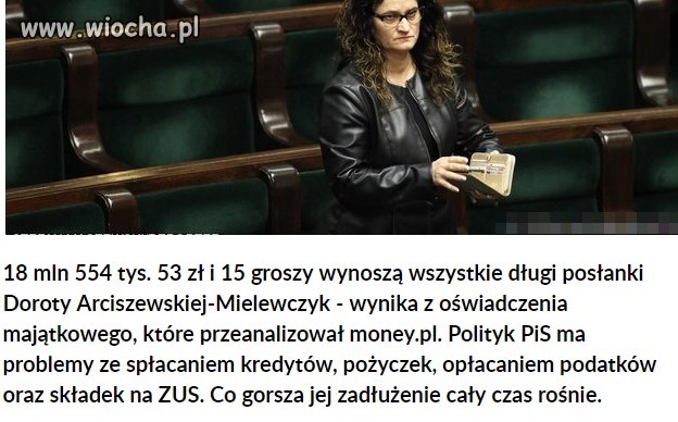 Kobitka nieźle zadłużona,Kaczyński też