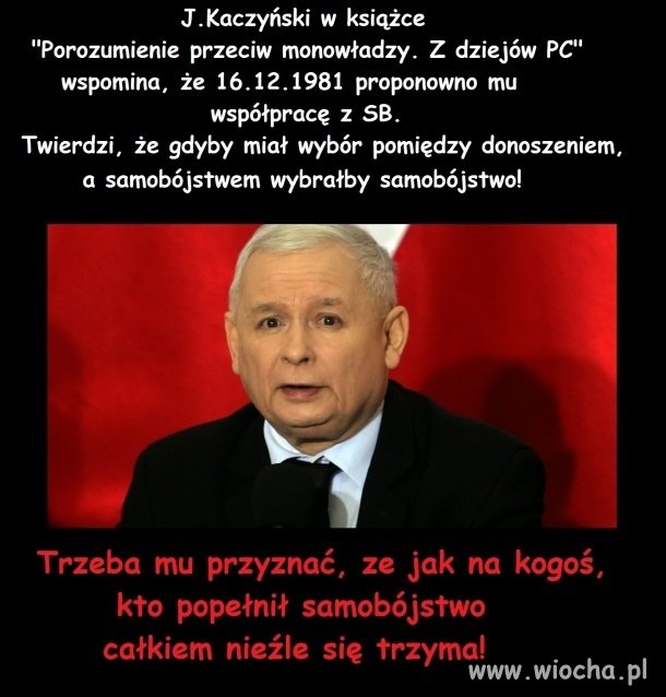 Coś całkiem zdrowy ten samobójca