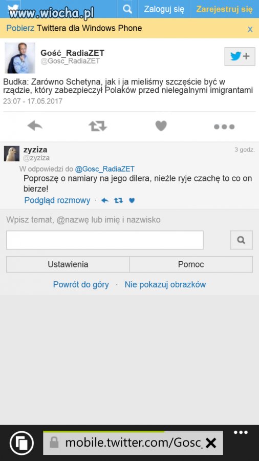 Zapomniał dodać 