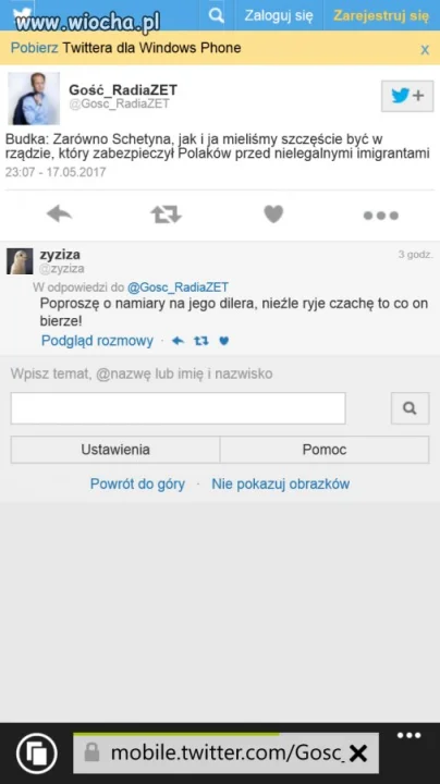 Zapomniał dodać 