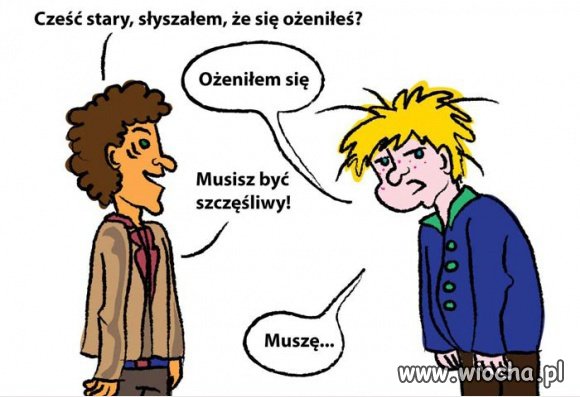 Taki trochę nieszczęśliwy pan młody