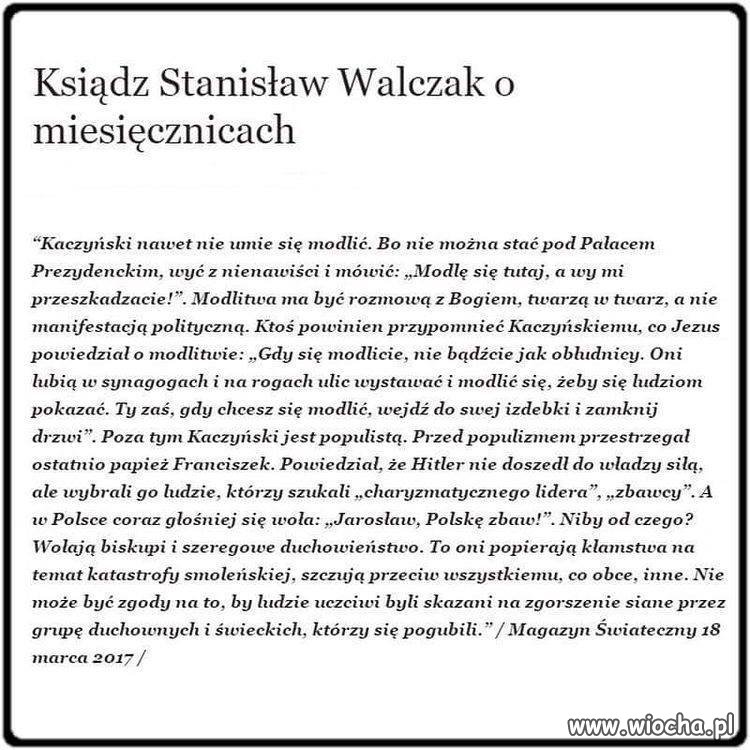 Jak ktoś był chrzczony scyzorykiem to i modlitwy