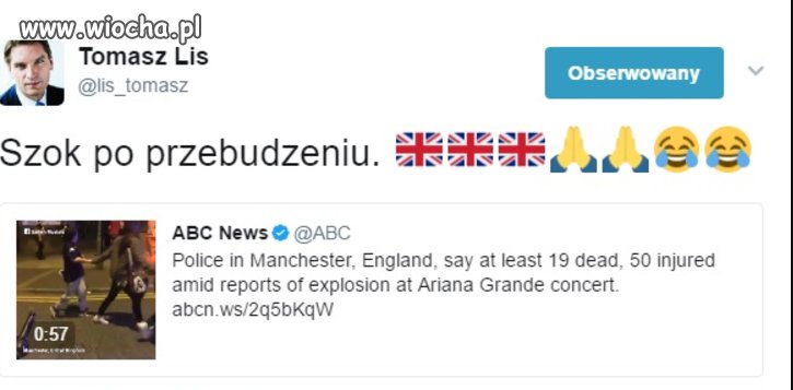 Tomasz udziela się w internecie
