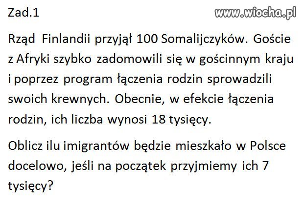 Zadanie na maturze 