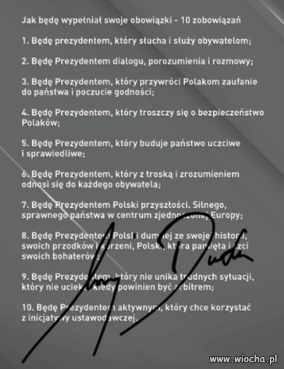 Będę prezydentem ...