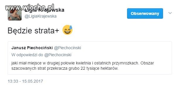 Będą straty i radość byłej posłanki PO