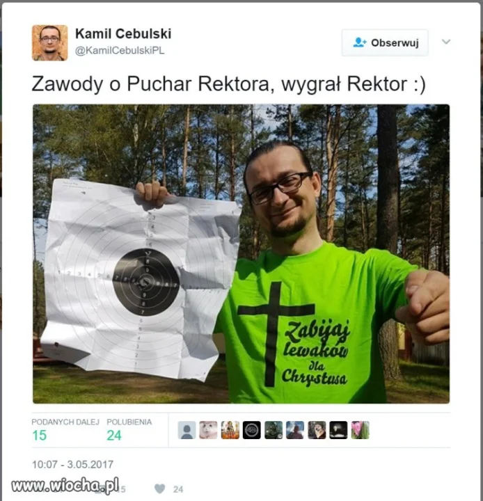 Typowa katolicka pisowska koszulka
